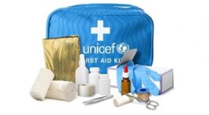 Souprava první pomoci pro mobilní zdravotnické týmy.