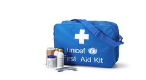 Souprava první pomoci pro mobilní zdravotnické týmy.